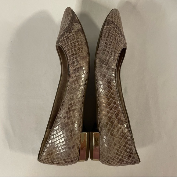 Rockport Addelyn Snakeskin Almond Toe Flats Women’s Size 6 - Picture 9 of 11